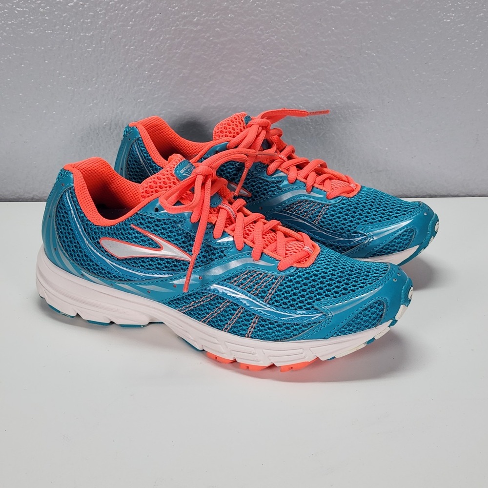 Brooks Launch Sneakers Running Shoes Women's 9.5 Blue Orange Jogging 1200601B940